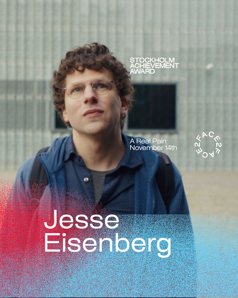 Jesse Eisenberg tilldelas Stockholm Achievement Award 2024