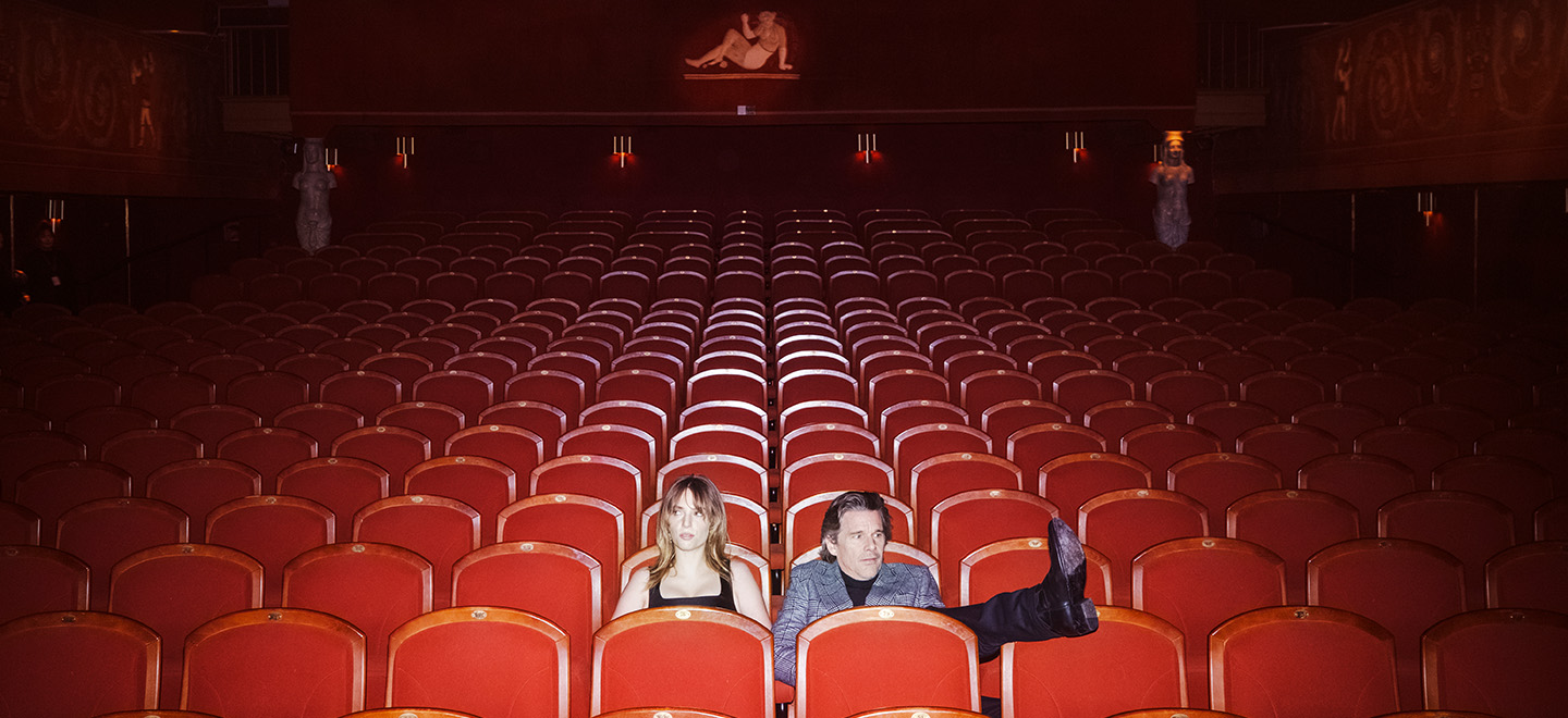 Ethan och Maya Hawke på Skandia. Fotograf: Joar Vestergren