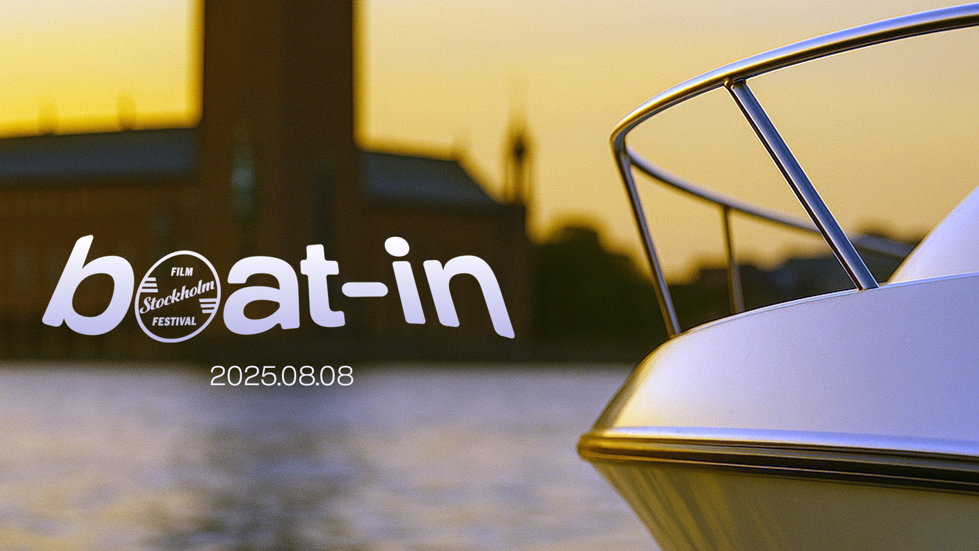 Stockholm filmfestivals Boat-In utanför Stadshuset, 8 augusti 2025